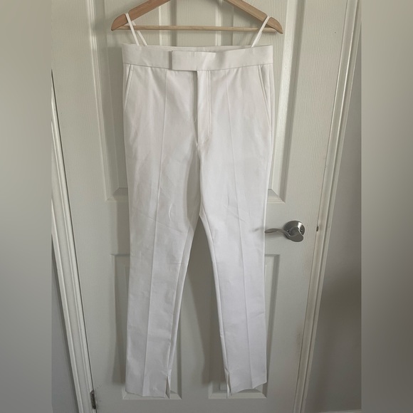 Helmut Lang White Slit Trouser - Picture 3 of 7